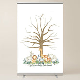 Lofaris Cute Animals Family Tree Baby Shower Welcome Sign
